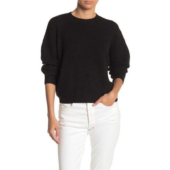 Abound Womens Thermal Pullover Solid Color Long Sleeves Crew Neck Stretch. Sz XS - Picture 1 of 11